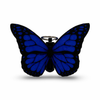 3D Printed Butterfly Cache Container with Bison- Blue