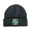 Geocaching Logo Knit Cuffed Beanie - Graphite- Last Chance!!!