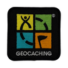 Geocaching Logo Patch- Four Color on Black