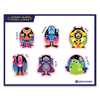 Cosmic Quest Sticker Sheet - 6 mini stickers