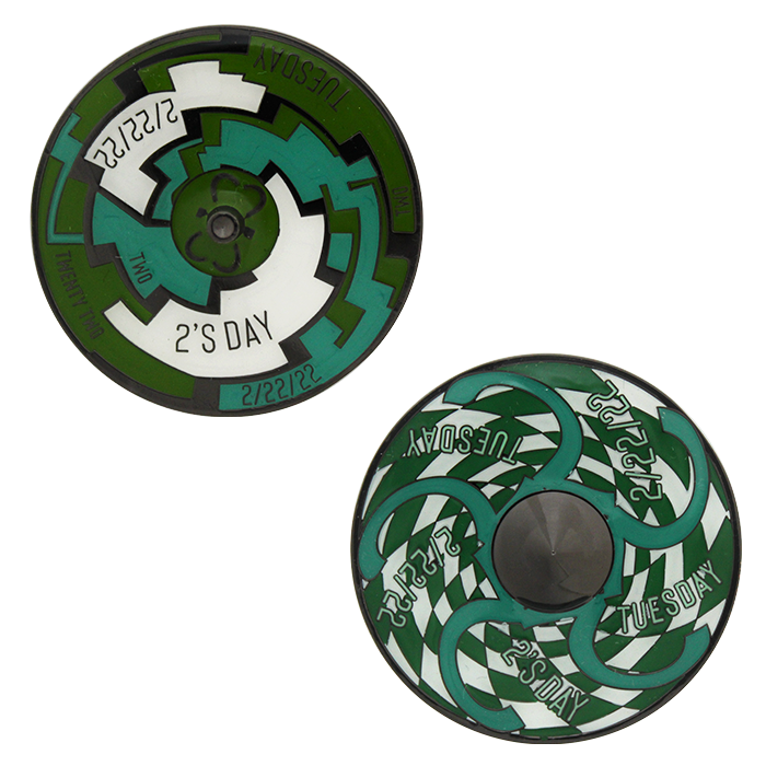 IT Black Nickel Geocoin Unactivated Trackable for Geocaching 