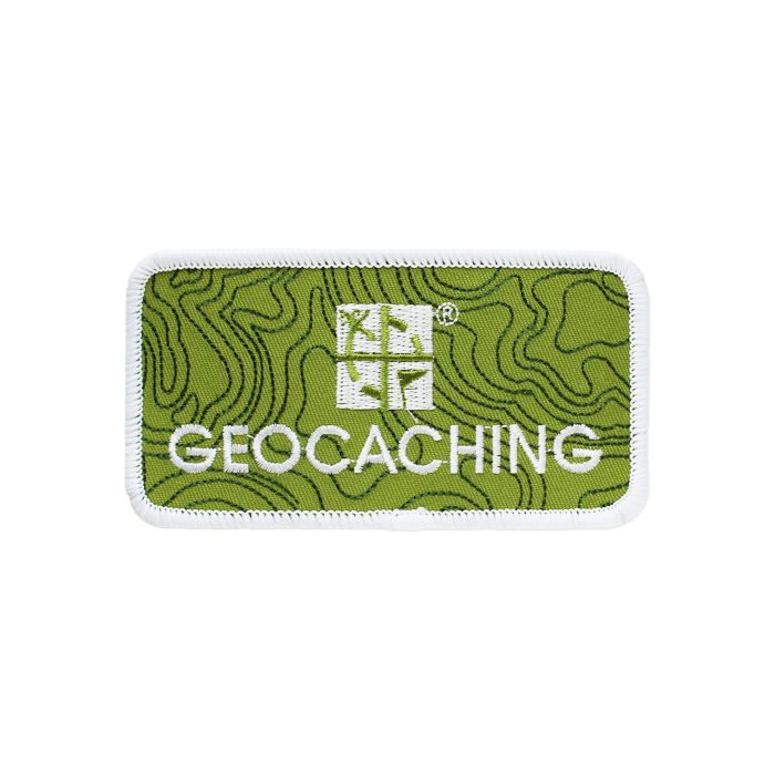 Geocaching Patch mit Klettverschluss Logo original GRoundspeak 5 x10 cm Aufnäher 