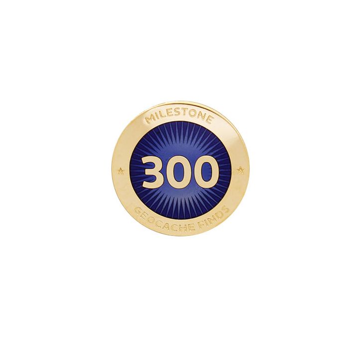 300 Finds Geocaching Official Milestone Patch 