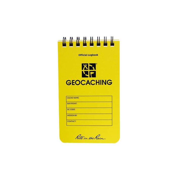 Yellow with pencils and bags 5x Geocache Logbooks For Geocaching Containers 