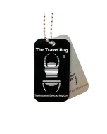 NEW Geocaching QR Travel Bug® - Black