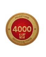 Milestone Geocoin and Tag Set 4000 Finds Geocaching Official Trackable 