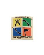 Trackable Hiking Stick Medallion- 4 Color