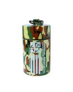 Small Cylinder Geocache- Light Camo