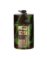 Small Cylinder Geocache- Dark Camo