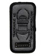 Geocaching Travel Bug® Patch - Charcoal