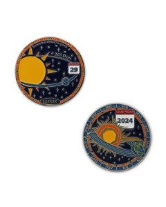Leap Year 2024 Geocoin: Circle the Sun (Sold out) 