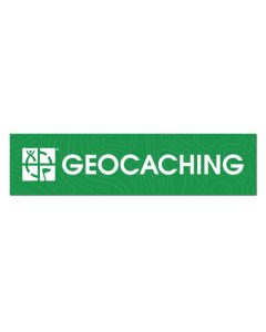 20 x Cache stickers for Geocaching black print on green 