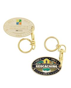 DISCONTINUED Gold Last APE Cache Geocoin Mission 4 PotA Collectible Geocaching 