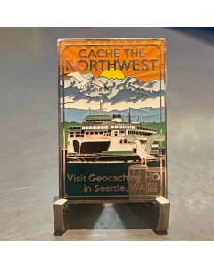 Cache the Northwest HQ Geocoin - Silver
