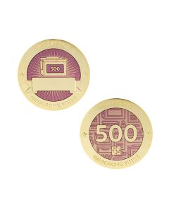 Milestone Geocoin and Tag Set - 500 Finds