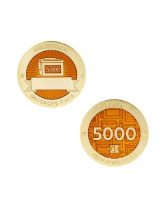 Milestone Geocoin and Tag Set - 5000 Finds