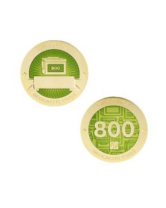 Milestone Geocoin and Tag Set - 800 Finds