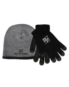 Geocaching Logo Beanie & Gloves Set