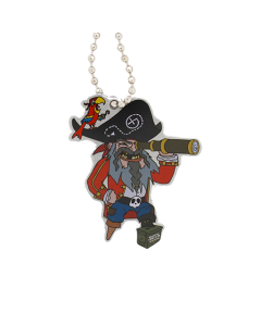 "No Good Ned" Pirate Cache Buddy Travel Tag