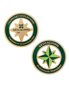 South Derbyshire Geocaching Antique Gold Geocoin Trackable Geocaching 