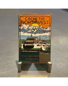 Cache the Northwest HQ Geocoin - Gold