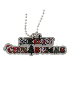 "Merry Christmas" Cache Buddy Travel Tag