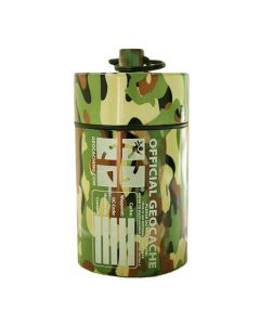 Small Cylinder Geocache- Light Camo