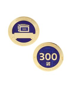 Milestone Geocoin and Tag Set - 300 Finds