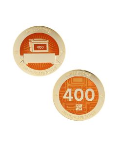 Milestone Geocoin and Tag Set - 400 Finds