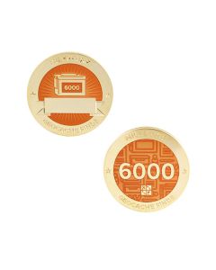 Milestone Geocoin and Tag Set - 6000 Finds