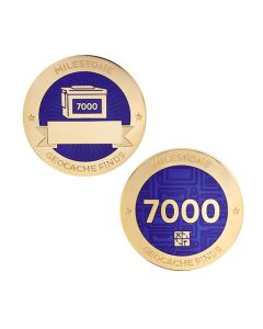 Milestone Geocoin and Tag Set - 7000 Finds