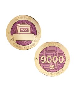 Milestone Geocoin and Tag Set - 9000 Finds