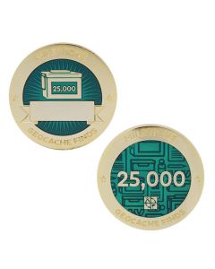 Milestone Geocoin and Tag Set - 25,000 Finds