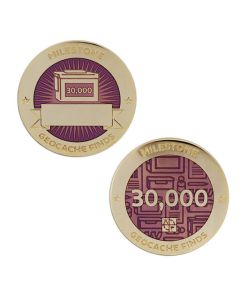 Milestone Geocoin and Tag Set - 30,000 Finds