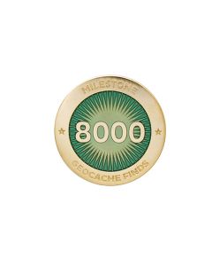 Milestone Pin - 8000 Finds