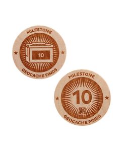 Milestone Wooden Nickel SWAG Coin - 10 Finds